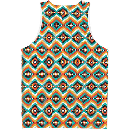 Ethnic Native American Pattern Print Men's Tank Top