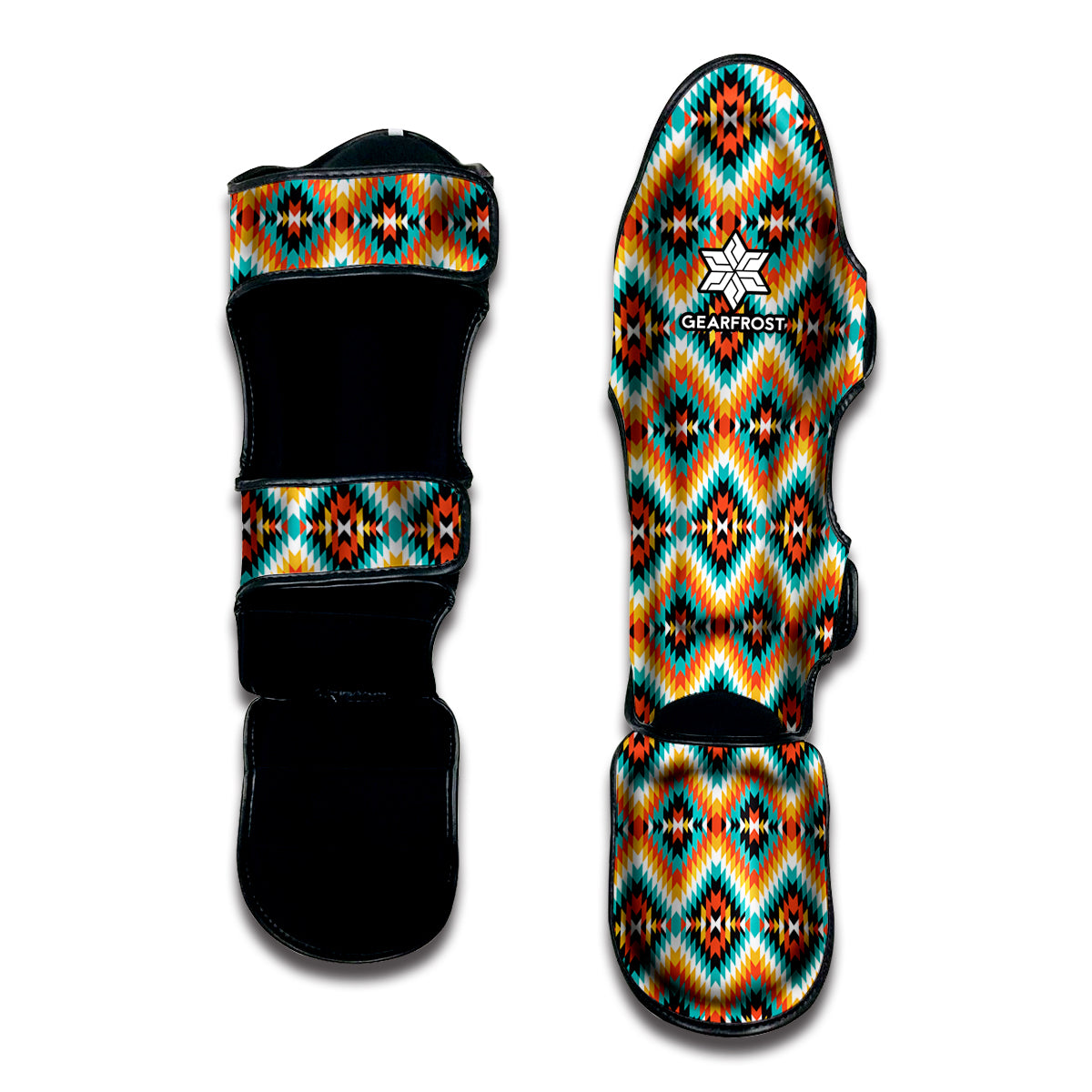 Ethnic Native American Pattern Print Muay Thai Shin Guard