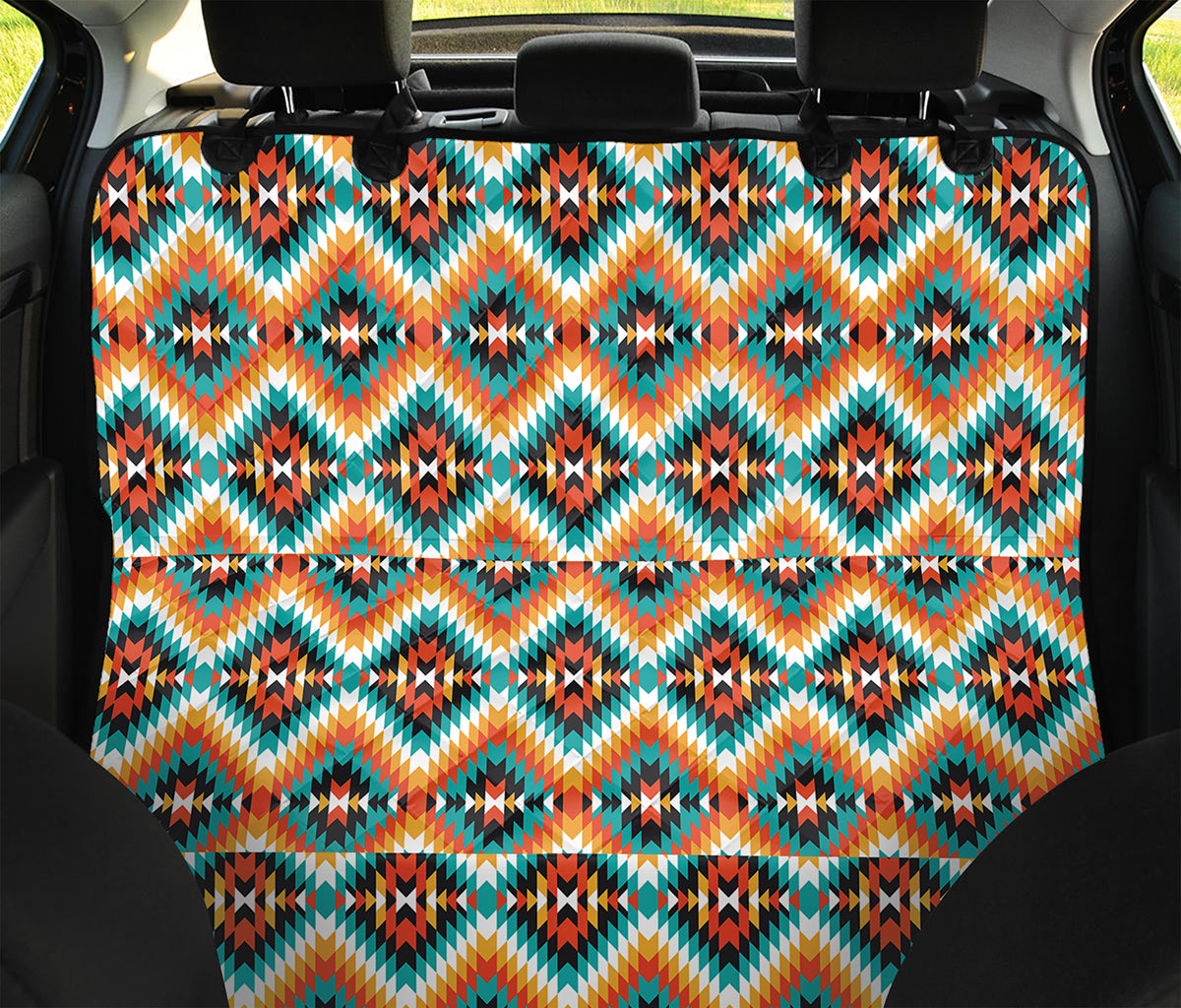 Ethnic Native American Pattern Print Pet Car Back Seat Cover