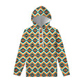 Ethnic Native American Pattern Print Pullover Hoodie
