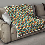 Ethnic Native American Pattern Print Quilt
