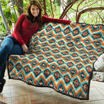 Ethnic Native American Pattern Print Quilt