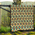 Ethnic Native American Pattern Print Quilt