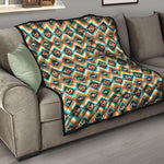 Ethnic Native American Pattern Print Quilt