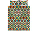 Ethnic Native American Pattern Print Quilt Bed Set