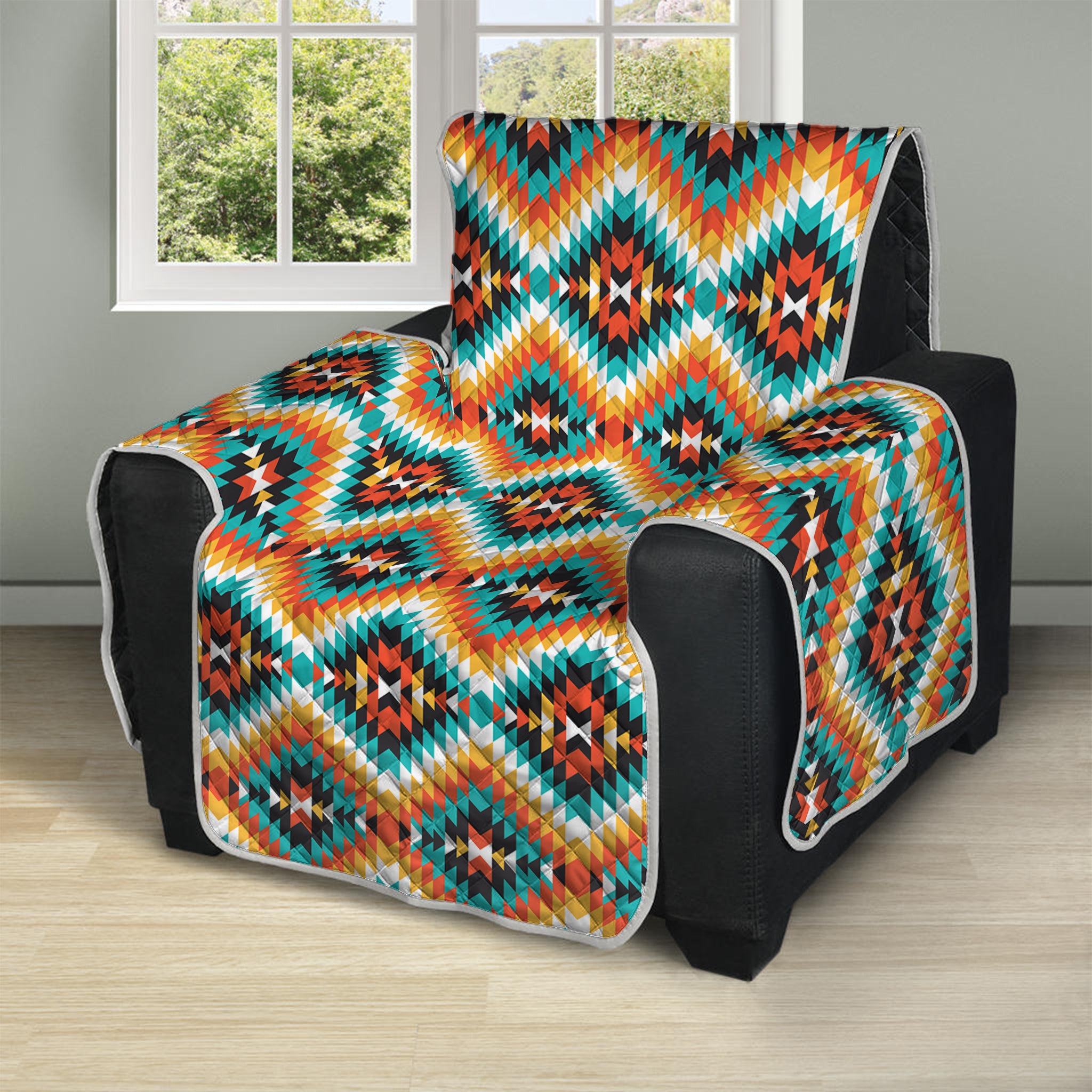 Ethnic Native American Pattern Print Recliner Protector