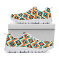 Ethnic Native American Pattern Print White Running Shoes