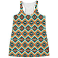 Ethnic Native American Pattern Print Women's Racerback Tank Top
