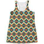 Ethnic Native American Pattern Print Women's Racerback Tank Top