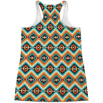 Ethnic Native American Pattern Print Women's Racerback Tank Top