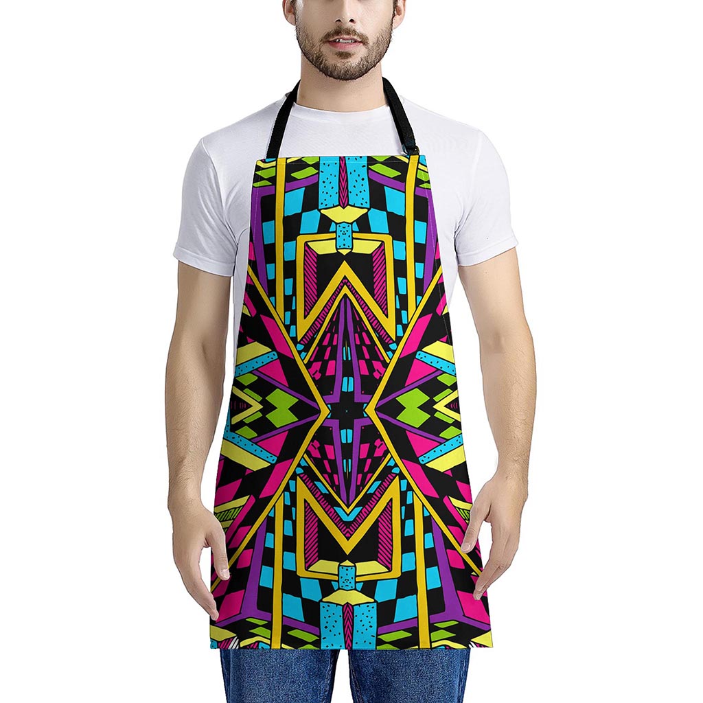 Ethnic Psychedelic Trippy Print Apron