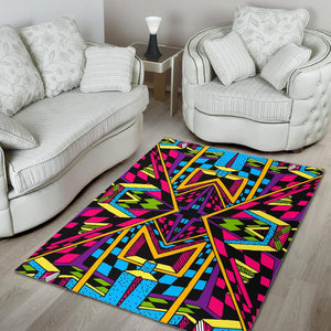 Ethnic Psychedelic Trippy Print Area Rug GearFrost