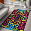 Ethnic Psychedelic Trippy Print Area Rug GearFrost