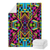 Ethnic Psychedelic Trippy Print Blanket