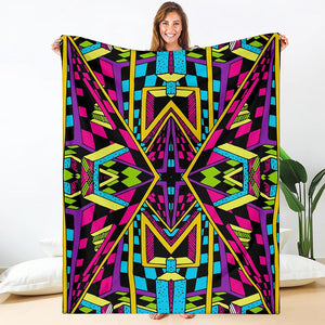 Ethnic Psychedelic Trippy Print Blanket