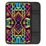 Ethnic Psychedelic Trippy Print Car Center Console Cover