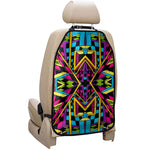 Ethnic Psychedelic Trippy Print Car Seat Organizers