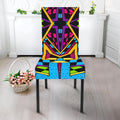 Ethnic Psychedelic Trippy Print Dining Chair Slipcover