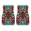 Ethnic Psychedelic Trippy Print Front Car Floor Mats