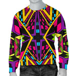 Ethnic Psychedelic Trippy Print Men's Crewneck Sweatshirt GearFrost