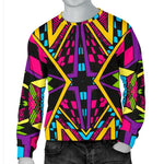 Ethnic Psychedelic Trippy Print Men's Crewneck Sweatshirt GearFrost