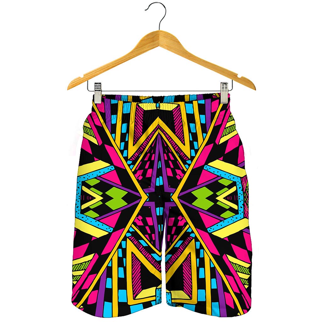 Ethnic Psychedelic Trippy Print Men's Shorts