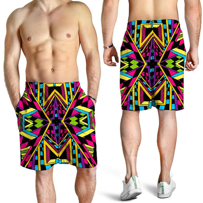 Ethnic Psychedelic Trippy Print Men's Shorts