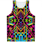 Ethnic Psychedelic Trippy Print Men's Tank Top