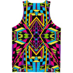 Ethnic Psychedelic Trippy Print Men's Tank Top