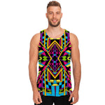 Ethnic Psychedelic Trippy Print Men's Tank Top