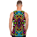 Ethnic Psychedelic Trippy Print Men's Tank Top