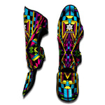 Ethnic Psychedelic Trippy Print Muay Thai Shin Guard