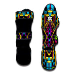 Ethnic Psychedelic Trippy Print Muay Thai Shin Guard