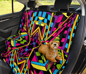 Ethnic Psychedelic Trippy Print Pet Car Back Seat Cover