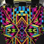 Ethnic Psychedelic Trippy Print Pet Car Back Seat Cover