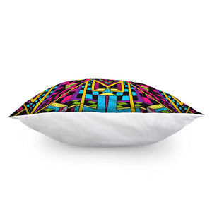 Ethnic Psychedelic Trippy Print Pillow Cover