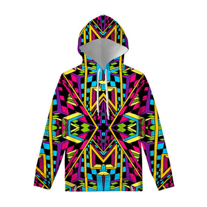 Ethnic Psychedelic Trippy Print Pullover Hoodie