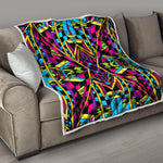 Ethnic Psychedelic Trippy Print Quilt