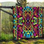 Ethnic Psychedelic Trippy Print Quilt