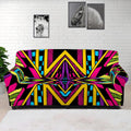Ethnic Psychedelic Trippy Print Sofa Cover