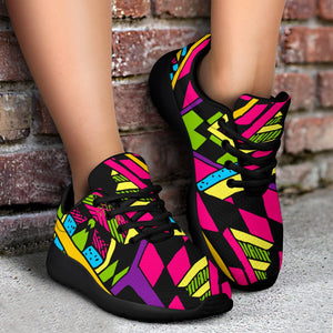 Ethnic Psychedelic Trippy Print Sport Shoes GearFrost