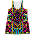 Ethnic Psychedelic Trippy Print Women's Racerback Tank Top