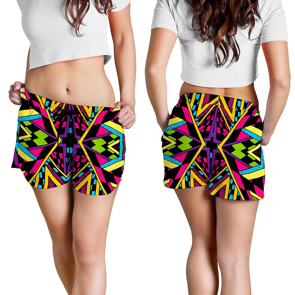 Ethnic Psychedelic Trippy Print Women's Shorts