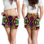 Ethnic Psychedelic Trippy Print Women's Shorts