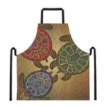 Ethnic Sea Turtles Print Apron