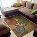 Ethnic Sea Turtles Print Floor Mat