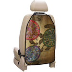 Ethnic Sea Turtles Print Car Seat Organizers