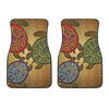 Ethnic Sea Turtles Print Front Car Floor Mats