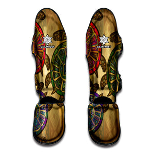 Ethnic Sea Turtles Print Muay Thai Shin Guard