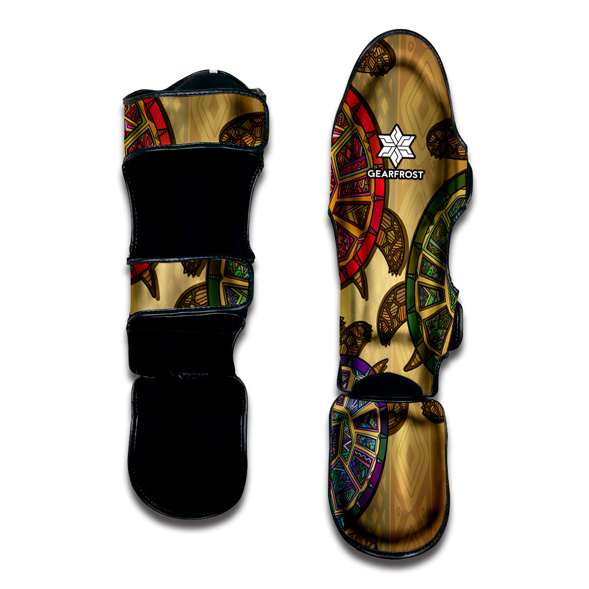 Ethnic Sea Turtles Print Muay Thai Shin Guard